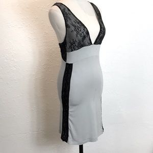 Lace overlay dress